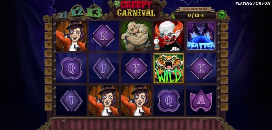 The Creepy Carnival играть на деньги
